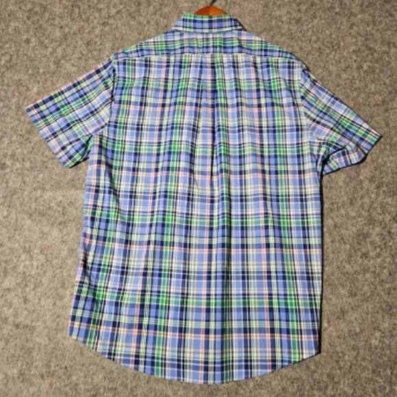 Polo Ralph Lauren Mens Classic Performance Plaid Short Sleeve Button Shirt XL - Picture 2 of 4